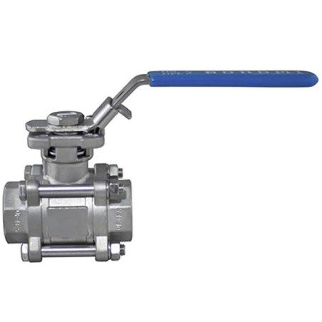 Bonomi 720LL Ball Valve Full Port 3-piece Stainless Steel FNPT