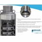 Goulds 5GS05411C Bomba sumergible Acero inox. con caja de control 4” 3 cables 115V 1/2 HP 1 fase 12 etapas 5 GPM NPT 1¼ descarga