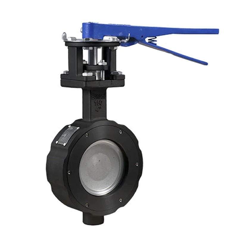 Bonomi 8100 High Performance Wafer Style Butterfly Valve Manually Operated ANSI 150 Carbon Steel