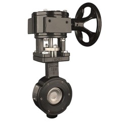 Bonomi G8100 Carbon Steel Gear Operated HP Wafer Butterfly Valve