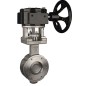 Ghibson G9100 High Performance Gear Operated Wafer Style Butterfly Valve Stainless Steel body and disc ANSI 150