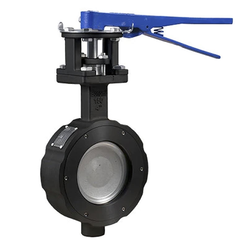 Bonomi 8300 High Performance Wafer Style Butterfly Valve Manually Operated ANSI 300 Carbon Steel