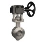 Bonomi G9300 High Performance Wafer Style Butterfly Valve Gear Operated ANSI 300 Stainless Steel body and disc