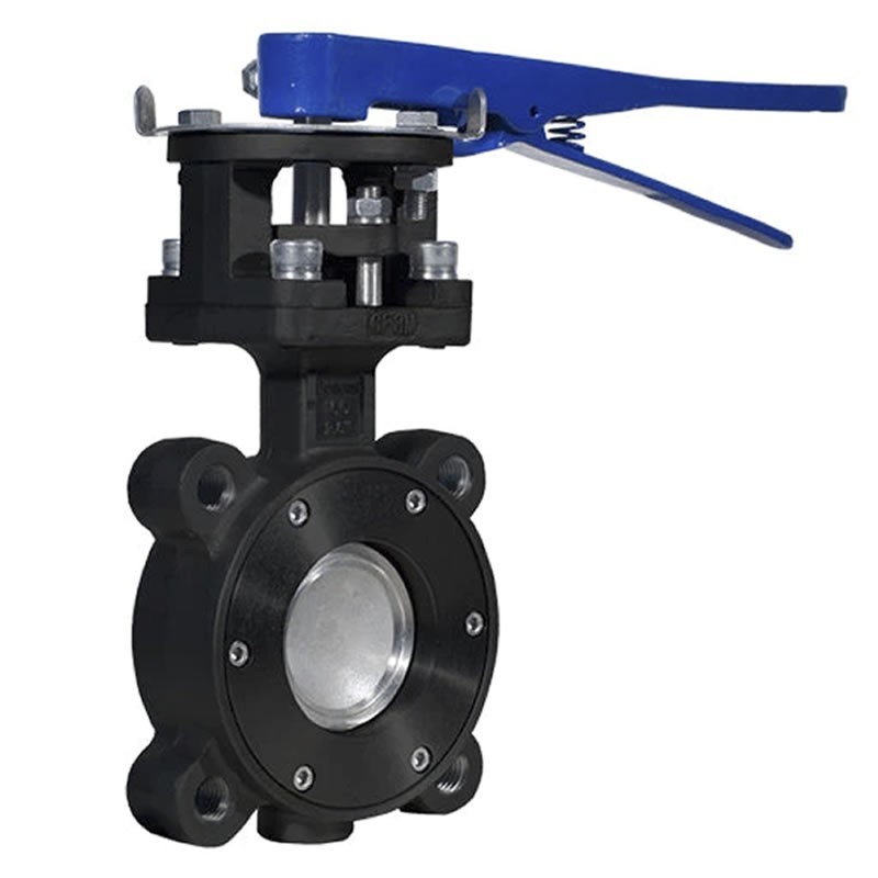 Bonomi 8301 High Performance Lug Style Butterfly Valve Manually Operated ANSI 300 Carbon Steel body and SS disc