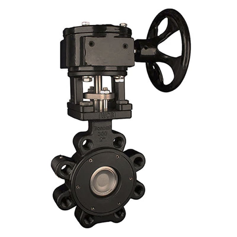 Bonomi G8301 High Performance Lug Style Butterfly Valve Gear Operated ANSI 300 Carbon Steel body and SS disc