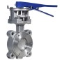 Bonomi 9301 High Performance Lug Style Butterfly Valve Manually Operated ANSI 300 Stainless Steel body and disc