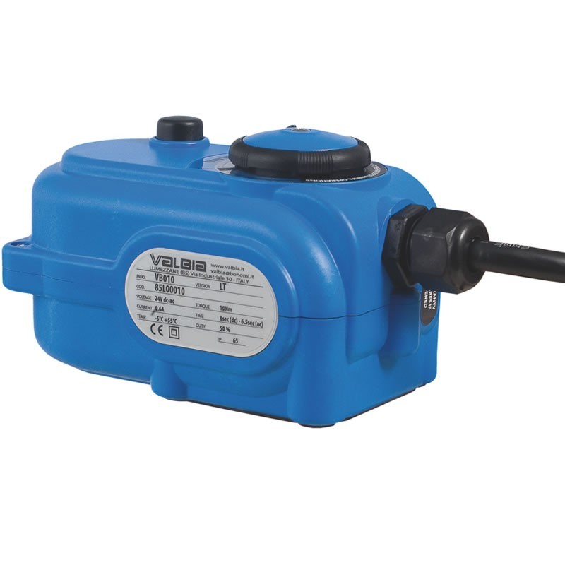 Valbia 85H0C410 VB010 100-240 AC Actuador eléctrico recinto plástico Encendido/Apagado Fallo en lugar Rotación 0°-90° Torque 89