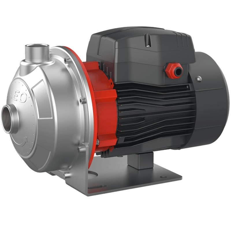 Leo AMSm210/1.5 Stainless Steel Centrifugal pump 2 HP 220V 1 Phase 1.5 kW up to 55 GPM DN 1.5" Suction and 1.25" Discharge