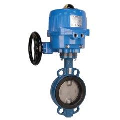 Bonomi ME540S con 540S Válvula mariposa Oblea y Actuador Eléctrico