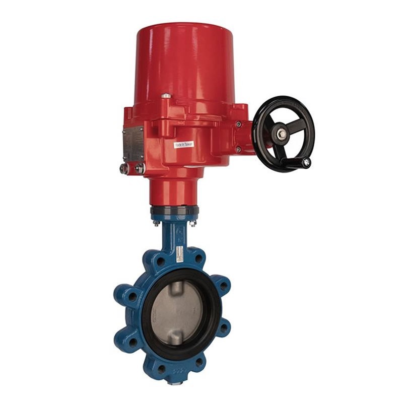 Bonomi EXME531S with Ghibson 531S Lug Butterfly valve FKM Seats S-Steel Disc direct mount and Explosion Proof Electric Actuator