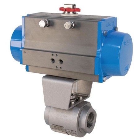 Bonomi Penta AP64SS Class 800 Ball Valve with Spring Return Actuator
