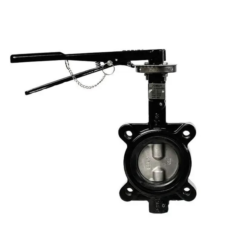 Jomar BFV-LUG EPDM Butterfly Valve Lug Style NSF Epoxy-Coated Ductile Iron Body S-Steel Disc ISO 5211 Mounting Flange