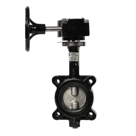 Jomar BFV-LUG Viton Válvula mariposa estilo lug cuerpo hierro dúctil recubierto epoxi disco acero inox. montaje ISO 5211