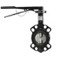 Jomar BFV-Wafer PTFE Válvula mariposa estilo lug cuerpo hierro dúctil recubierto epoxi disco acero inox. montaje ISO 5211