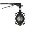Jomar BFV-Wafer PTFE Válvula mariposa estilo lug cuerpo hierro dúctil recubierto epoxi disco acero inox. montaje ISO 5211