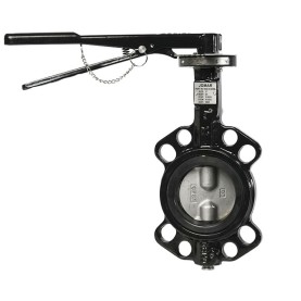 Jomar BFV-Wafer PTFE Butterfly Valve Wafer Epoxy-Coated Ductile Iron