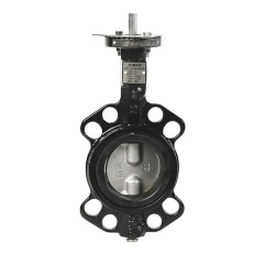 Jomar BFV-Wafer VITON Válvula mariposa estilo lug cuerpo hierro dúctil recubierto epoxi disco acero inox. montaje ISO 5211