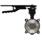 Jomar HPBFV-600-CS Válvula mariposa estilo Lug a alto rendimiento acero carbono cubierto epoxi asiento Metal disco SS ANSI 150