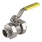 Jomar S-SS-2002N-DUE Stainless Steel Ball Valve 5 Piece Full Port SW Connection Double Union End S-Steel Trim 3000 WOG