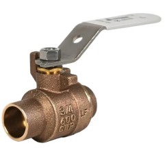 Jomar S-200CSSG Bronze Ball Valve Lead Free 2 Piece Full Port Solder