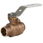 Jomar S-200CSSG Válvula bola de bronce sin plomo 2 piezas Conexión de soldadura puerto completo acero inoxidable 600 CWP 150 WSP