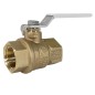 Jomar T-100CSSG Válvula bola de latón sin plomo 2 piezas puerto completo conexión roscada guarnición de acero inoxidable 600 WOG