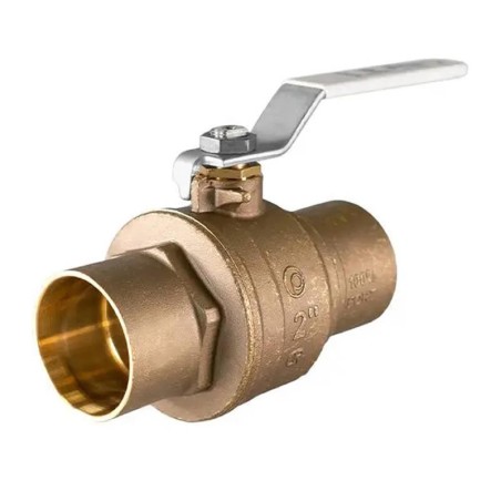 Jomar S-100CSSG Bronze Ball Valve Lead Free 2 Piece Full Port Solder
