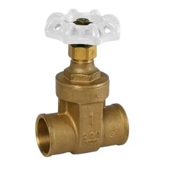 Jomar S-301G Lead Free Gate Valve non Rising Stem Solid Wedge Solder
