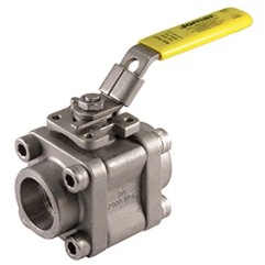 Jomar S-SS-2001N-4B Stainless Steel Ball Valve 3 Piece SW 2000 WOG