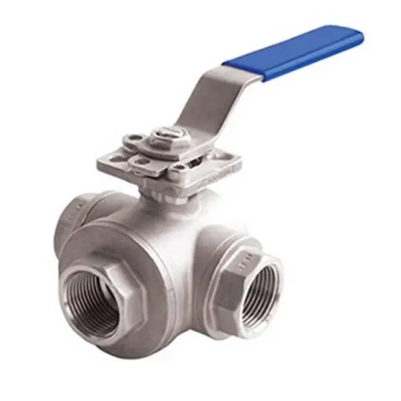 Jomar A850TL Direct mount S-Steel Ball Valve L or T Port Threaded