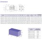 Leo EMHm4-4 Stainless Steel Horizontal Multistage pump 1.5 HP Single phase 220V/60 Hz 9 GPM 2 stage Impeller