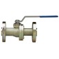 Valpres 68F400 Ball Valve -API608 Carbon Steel - ANSI 600 Flanged - Full Port Split-Body ISO 5211 Pad Double D Stem