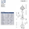 Chicago Valves series 384 Forged Steel Class 800 Globe Valve, SW 1/4"-2"