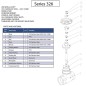 Chicago Valves series 326 Stainless Steel Globe Valve, Rising Stem 200 WOG NPT 1/2"-2"