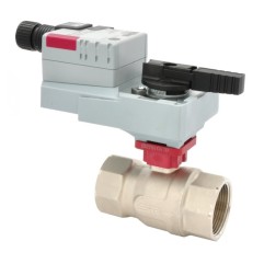 Siral CVW 1 1/4" FNPT N-P Brass Valve (SS Ball & Stem), Cv 10-120