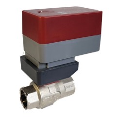 Siral CVW 1/2" Válvula Bola Caracterizada Latón FNPT BV LN Cv 0.3-16