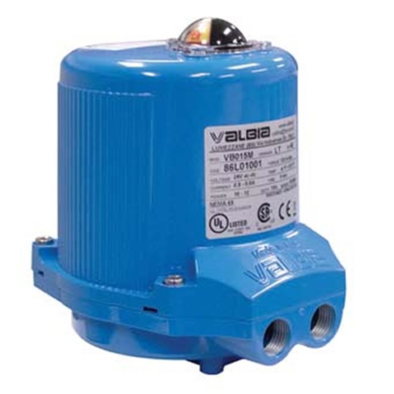 Valbia 86L10101 12V AC/DC Electric Actuator Aluminum Enclosure On/Off Fail in Place Rotation 90° Max Torque 150