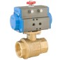 Bonomi 8P0080LF with 250N LF 2-Way Direct Mount Lead Free Brass full port ball valve with Valbia Double Acting Actuator