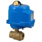 Bonomi M8E064LF with 250NLF Lead Free Brass ball valve 2-Way FNPT 600 WOG and Valbia Electric Actuator Metal enclosure