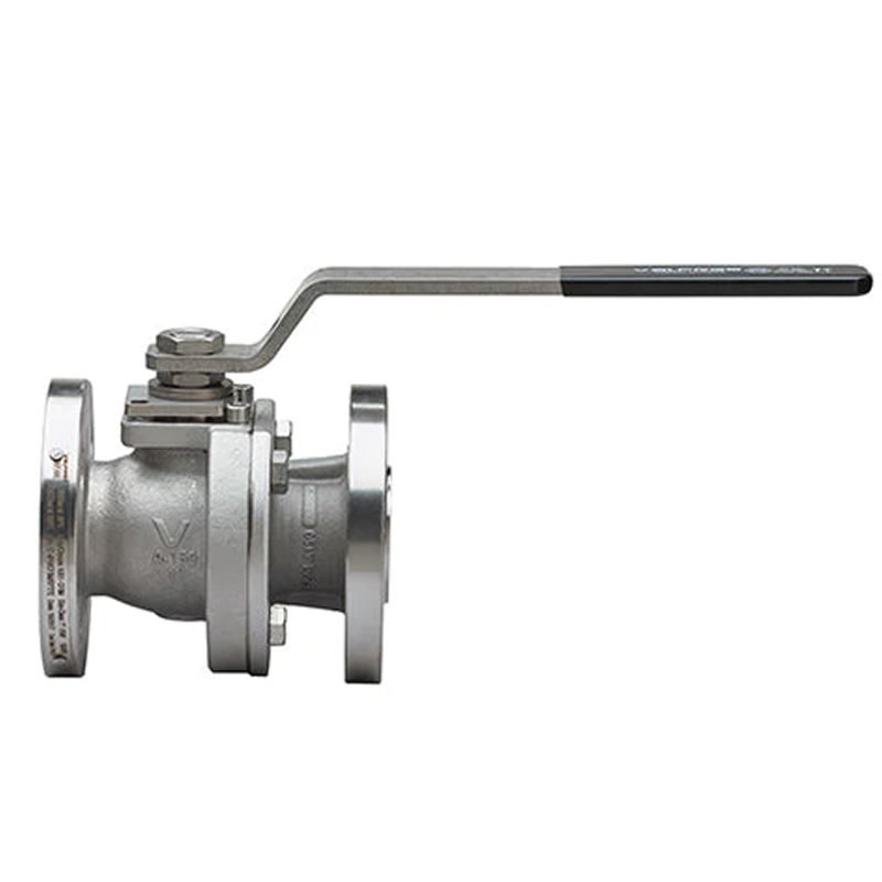 Valpres 68R015 Series API 608 Super Duplex St. Steel ANSI 150 Flanged Full Port Split-Body Ball Valve ISO 5211 Pad Double D Stem