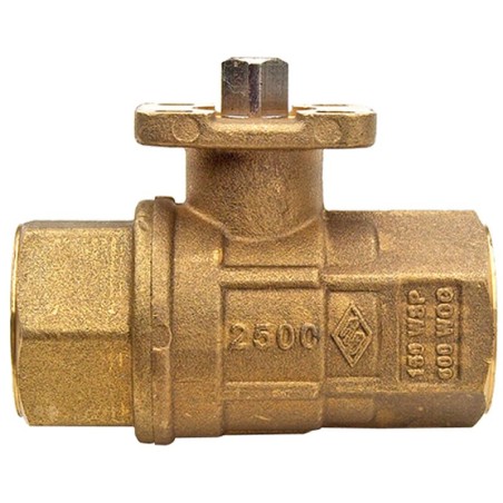Bonomi M8E064 with 250N Brass ball valve 2-Way FNPT 600WOG Direct Mount full port and Valbia Electric Actuator