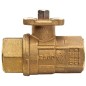 Bonomi M8E064 with 250N Brass ball valve 2-Way FNPT 600WOG Direct Mount full port and Valbia Electric Actuator