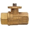 Bonomi M8E064 with 250N Brass ball valve 2-Way FNPT 600WOG Direct Mount full port and Valbia Electric Actuator