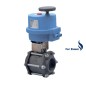 Bonomi 8E710065 with 710065 3-piece Carbon Steel 2-way Ball Valve BW ends and Valbia Electric Actuator