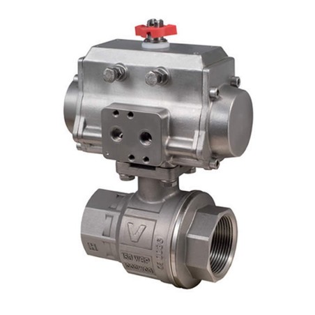 Bonomi 8P0134SS with 700076 S/Steel Ball Valve & SS SR Actuator