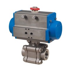 Bonomi 8P0730 with 730LL S-Steel Ball Valve and Double Acting Actuator