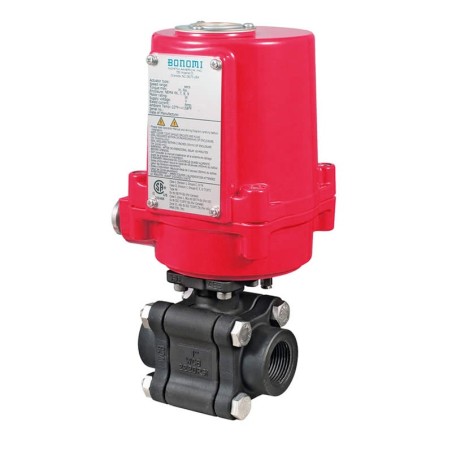 Bonomi EXM8E0640LL with 640LL NPT Carbon Steel Ball Valve and Actuator