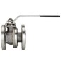 Valpres 760005 Válvula bola brida ANSI 150 cuerpo dividido acero/inox. antiestático prueba incendios ISO 5211 Vástago Doble D