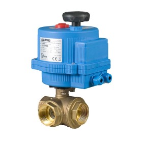 Bonomi 365NLF Lead Free Brass Valve and Electric Actuator