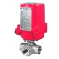 Bonomi EXM8E070 with 965N Ball Valve Std. L-Port S-Steel 3-way FNPT 1000-800 psi and Bonomi Explosion Proof Electric Actuator